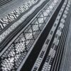⁦בד גובלן פסים צבע שחור-לבן⁩ – תמונה ⁦3⁩
