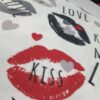 ⁦בד פלנל דגם KISS⁩ – תמונה ⁦2⁩