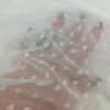 בד שיפון לייקרה אופוויט נקודות