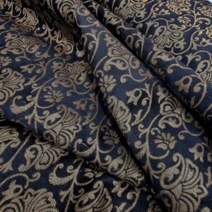 בד ברוקרד דגם לילה מוזהב