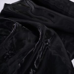 בד אורגנזה אייס דמוי סיליקון בצבע שחור