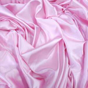 בד סאטן משי בצבע ורוד