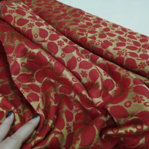 בד ברוקרד דגם רימון מלכותי