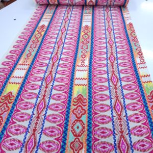 בד גובלן פסים דגם חג צבע